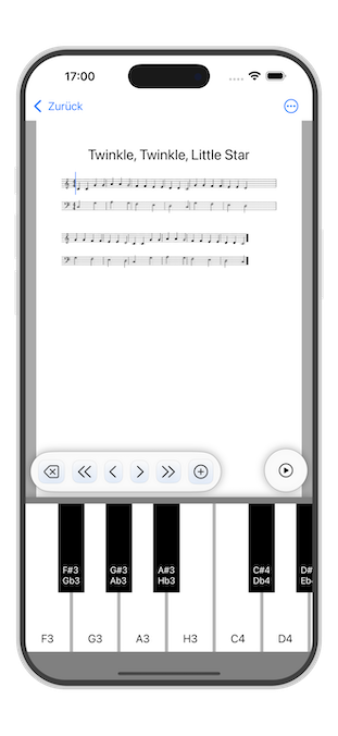 Sheet Music Editor - Screenshot
